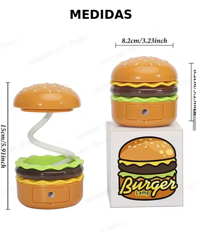 Lampara Led y Sacapuntas Burger